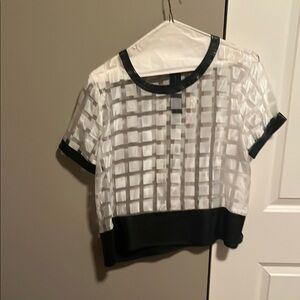 Black and White Women's Top